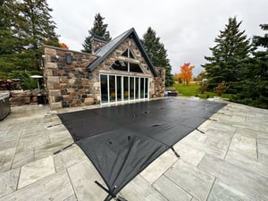 Winter Safety Cover Installed In Ontario By Hipel Pools