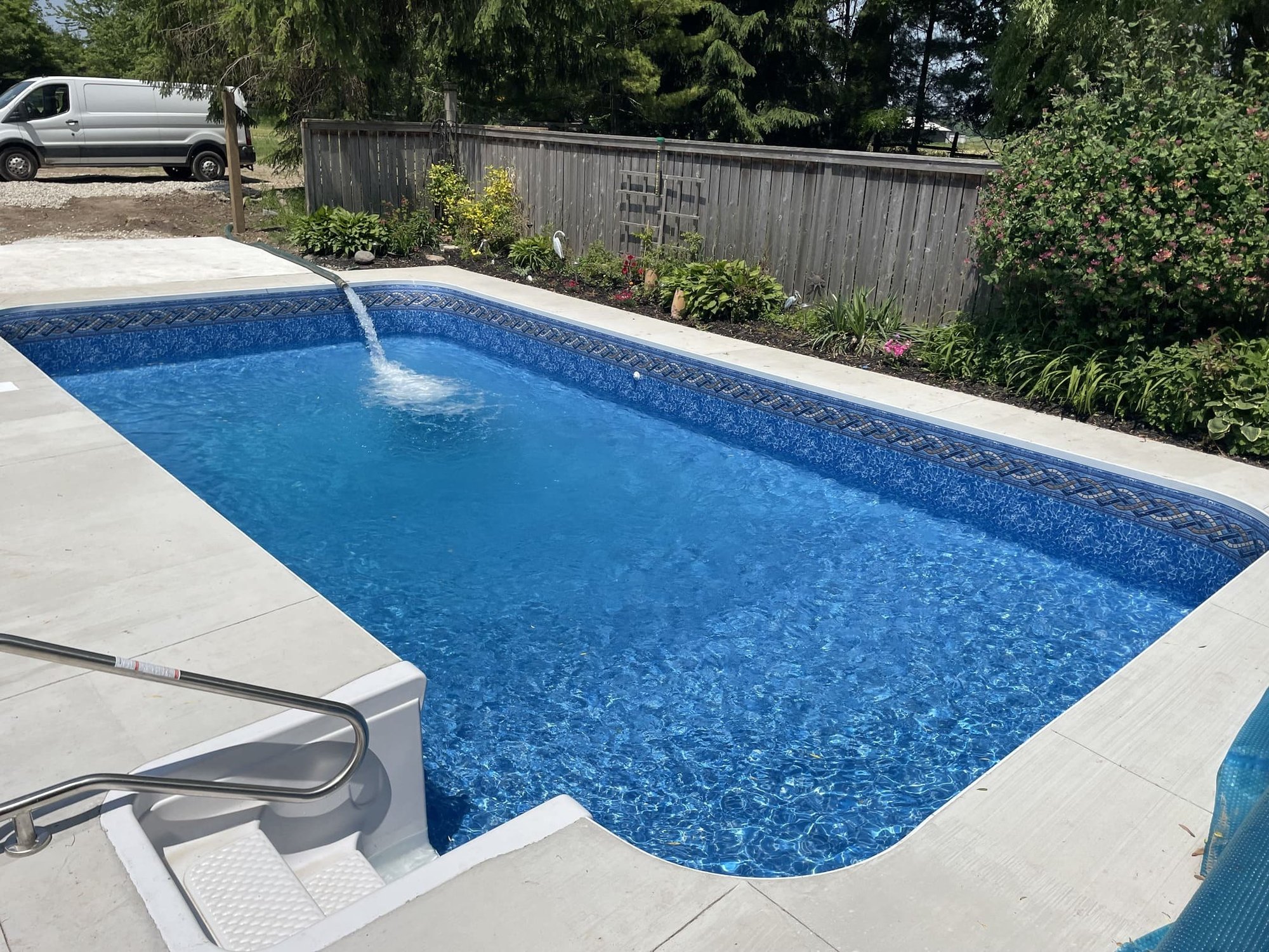 Pool Filling With Water After A Vinyl Liner Replacement In Guelph, ON